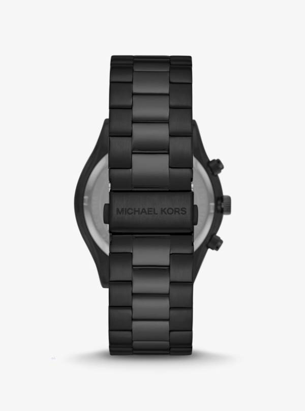 Panske Cierne Hodinky Michael Kors Oversized Slim Runway Black-Tone Čierne - Hodinky Michael Kors Outlet | EZKWJ-0964